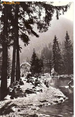 CP204-83 Tusnad -Pe malul lacului ,,Ciucas&amp;quot; -RPR -carte postala, circulata 1962 -starea care se vede foto