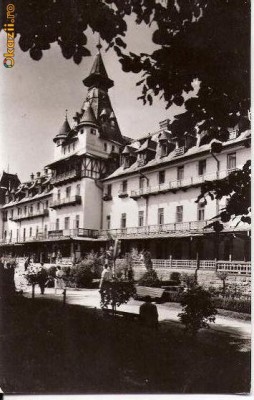 CP204-72 Calimanesti -Sanatoriul balnear . Pavilionul central -RPR -carte postala, circulata 1966 -starea care se vede foto