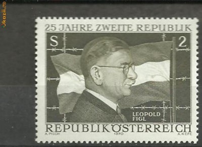 Austria 1970 - 25 ani REPUBLICA, serie MNH, B5 foto