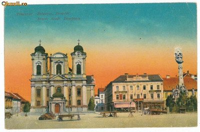 361 - TIMISOARA, Market - old postcard - used - 1929 foto