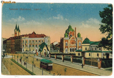 324 - TIMISOARA, Synagogue - old postcard - unused foto