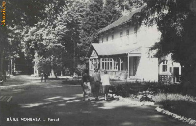 R 9587 Republica Populara Romana baile moneasa parcul circulata foto