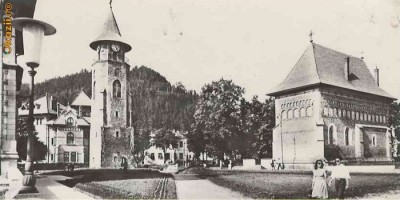 R 9677 Republica Populara Romana piatra neamt turnul si biserica lui stefan cel mare necirculata foto