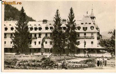 CP205-36 Calimanesti -Hotelul de Stat -RPR -carte postala, circulata 1955 -starea care se vede foto