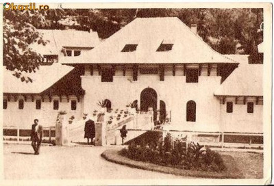 CP205-12 Olanesti -Pavilionul bailor -RPR -carte postala, circulata 1954, la Barlad(com Draguseni) -starea care se vede foto