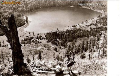 CP206-09 Tusnad -Lacul ,,Sf.Ana&amp;quot; -RPR -carte postala, circulata 1961 -starea care se vede foto