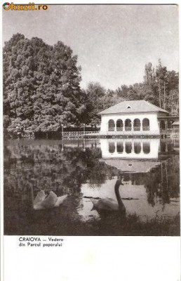 CP206-86 Craiova -Vedere din Parcul poporului -RPR -carte postala circulata 1960 -starea care se vede foto
