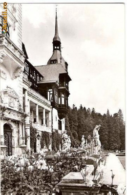 CP206-74 Sinaia -Muzeul Peles -carte postala circulata 1966 -starea care se vede foto