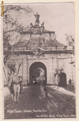 Alba Iulia - Cetate, Poarta II (1935,timbre) foto