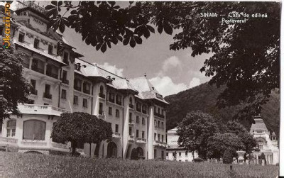 CP207-40 Sinaia -Casa de odihna ,,Postavarul&amp;quot; -RPR -carte postala circulata 1959 -starea care se vede foto