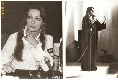CP207-33 Marie Laforet -recital la festivalul ,,Cerbul de Aur&amp;quot; Brasov 1970 -carte postala necirculata -starea care se vede foto