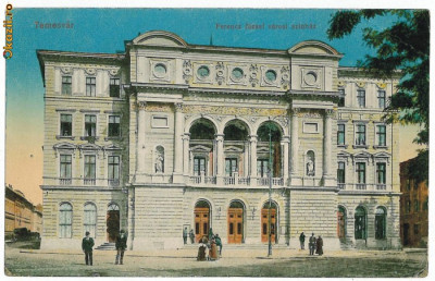 1607 - TIMISOARA, Ferencz Jozsef Theatre - old postcard - used foto