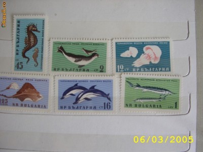 Bulgaria 1961 fauna pesti mi 1243-48 foto