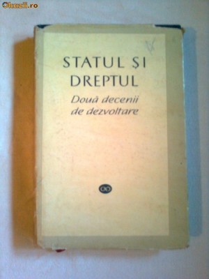 STATUL SI DREPTUL ~ DOUA DECENII DE DEZVOLTARE foto