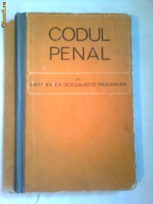 CODUL PENAL AL R.S.R. foto