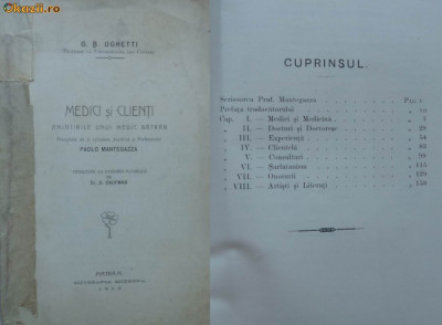 Ughetti , Medici si clienti , Piatra Neamt , 1910 foto