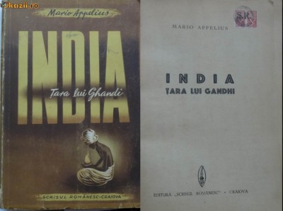 Mario Appelius , India , tara lui Ghandi , Scrisul romanesc , interbelica foto