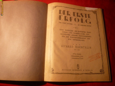Partitura - Primul Succes de R.Krentzlin - ed.1920 foto