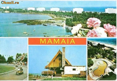 CP208-70 Mamaia -Imagini din statiune -carte postala circulata 1985 -starea care se vede foto