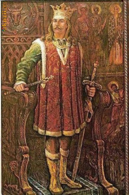 CP208-97 Stefan cel Mare, Domnul Moldovei (1457-1504) -carte postala necirculata -starea care se vede foto