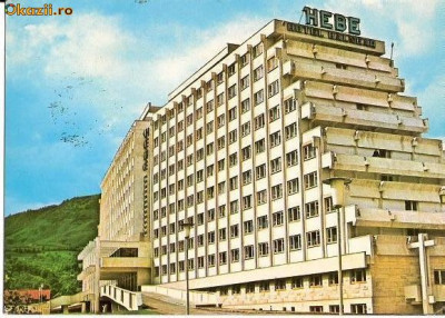 CP208-80 Sangeorz-Bai -Hotel Hebe -carte postala circulata 1975 -starea care se vede foto