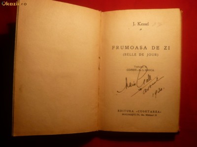 J.Kessel - Frumoasa de zi - 1930 -Roman foto