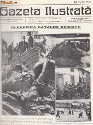 Gazeta Ilustrata : in preziua bataliei decisive, primul razboi mondial (1915) foto