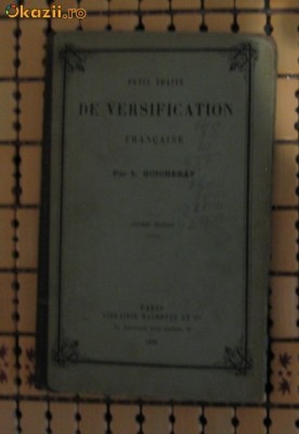 L Quicherat Petit traite de versification francaise Hachette foto