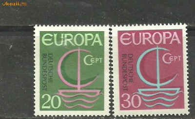 Germania 1966 - EUROPA CEPT, serie nestampilata B5 foto