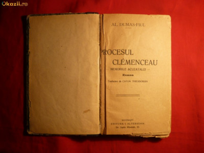 Al.Dumas Fiul - Procesul Clemenceau - Ed. 1921 foto