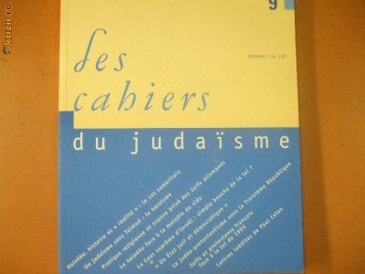 Les cahiers du judaisme nr. 9 / 2001 foto