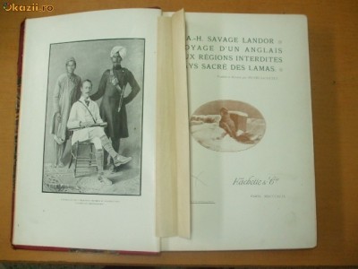 A. Landor Voyage d&amp;#039;un anglais aux regions interdites pays sacre des lamas foto