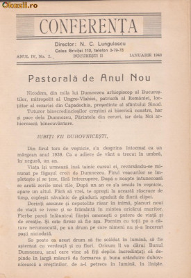 Revista CONFERENTA pe ianuarie 1940 - drept, istorie militara ... foto