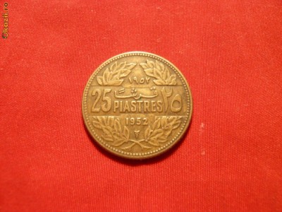 25 Piastri 1952 ,Liban ,bronz ,st. Buna ,d=2,3cm. foto