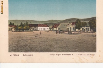 B29982 Covasna Kovaszna Piata Regele Ferdinand I foto