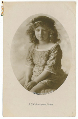 2397 - Princess ILEANA, Regale Royalty - old postcard, real PHOTO - unused foto