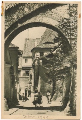 carte postala-SIBIU-Pasajul scarilor foto