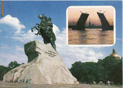 Rusia - Sankt Petersburg-Statuia lui Petru cel Mare foto