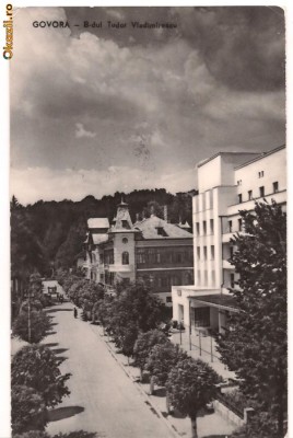 carte postala-GOVORA-B-dul Tudor Vladimirescu foto