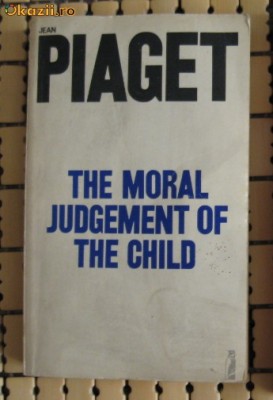 J Piaget The Moral Judgement of the Child Pinguin Books 1977 foto