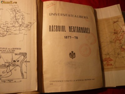 Universitatea Libera - Razboiul Neatarnarii - Ed.1927 foto