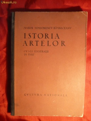M.Simionescu-Ramniceanu -Istoria Artelor- Prima Ed. 1924 foto
