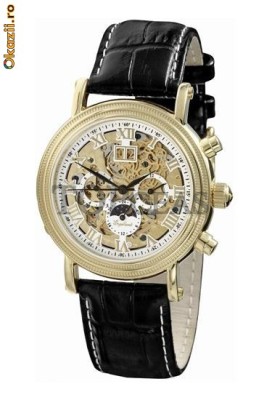 Ceas De Dama Engelhardt Cyrus Gbl Placat Cu Aur Automatic Nou