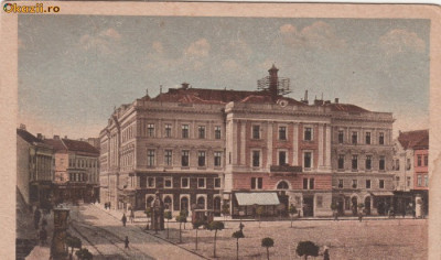 B28714 Romania Arad Edificiul Teatrului National si Str General Berthelot foto