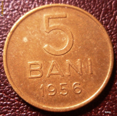 5 bani 1956 alama foto