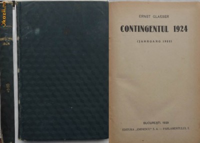 Ernst Glaeser , Contingentul 1924 ( Jahrgang 1902 ) , 1929 foto