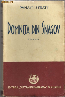 Panait Istrati / Domnita din Snagov (editie 1937) foto