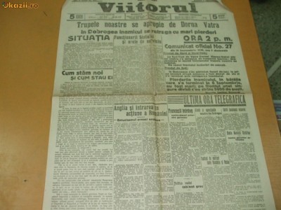 VIITORUL 11 09 1916 AN 9 NR. 3087 foto