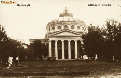 Carte postala ilustrata Bucuresti, Ateneul Roman foto