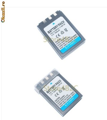 li-10b / 12 b acumulator nou1400 mAh li-12b Olympus C470 MZ3 C-50; u 1000, u-10 Digital, u-15 Digital, u-20 Digital, u-25 Digital, u-300 Digital, u-3 foto